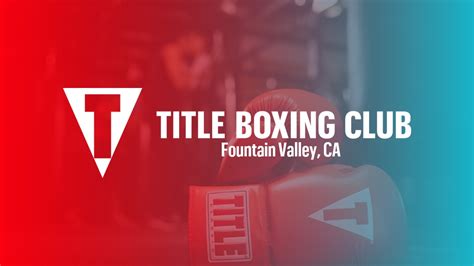 title boxing fountain valley|TITLE Boxing Club